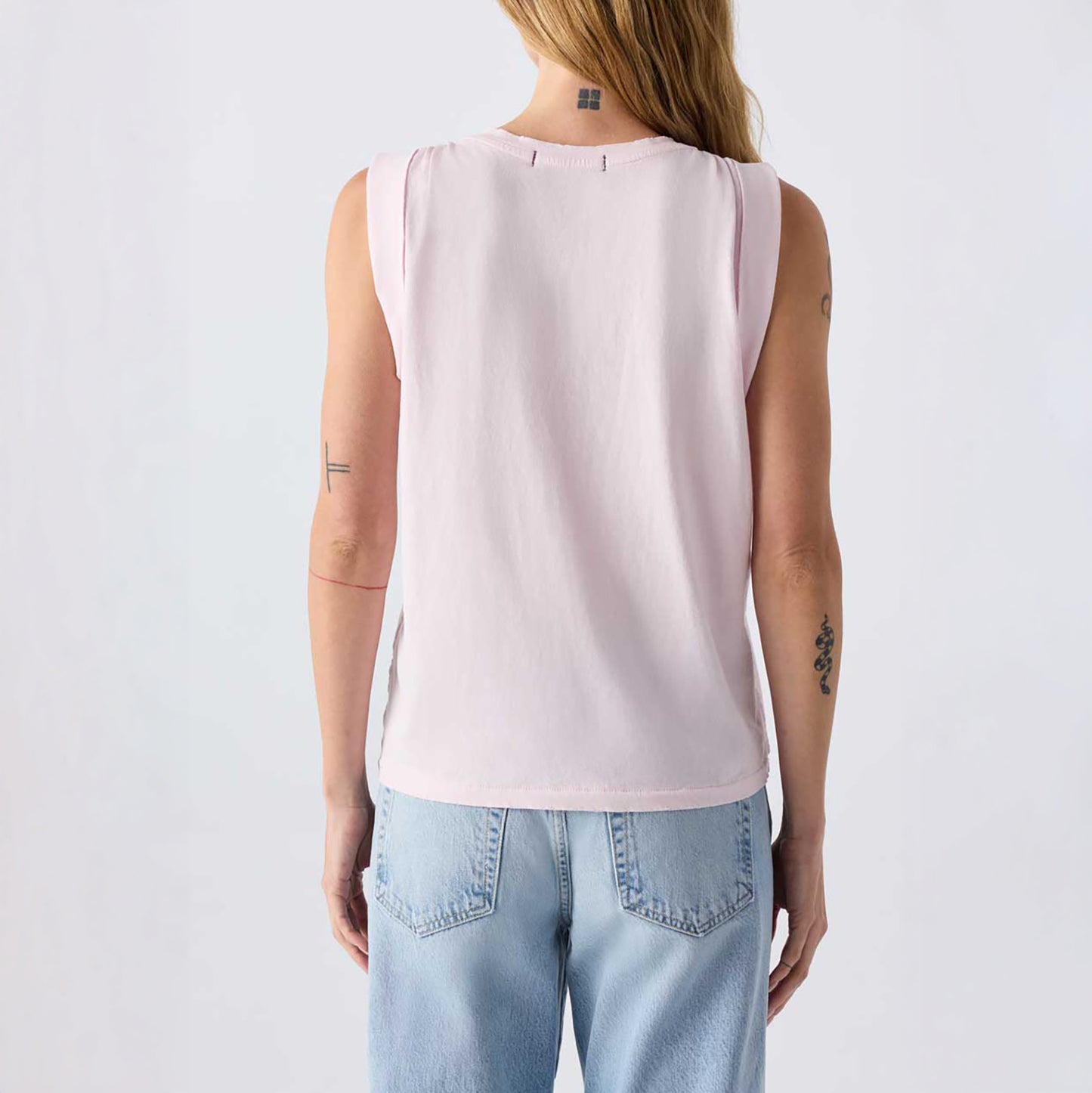 Dona Sleeveless Tee in Flush