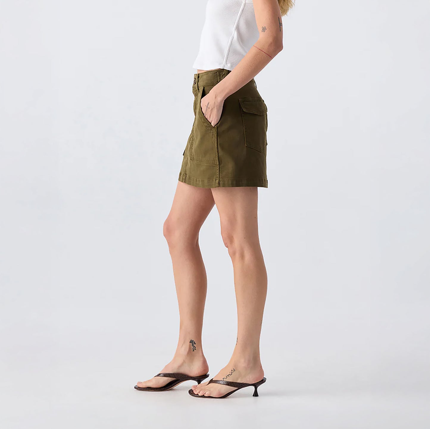 Easy Slouch Skirt in Reseda