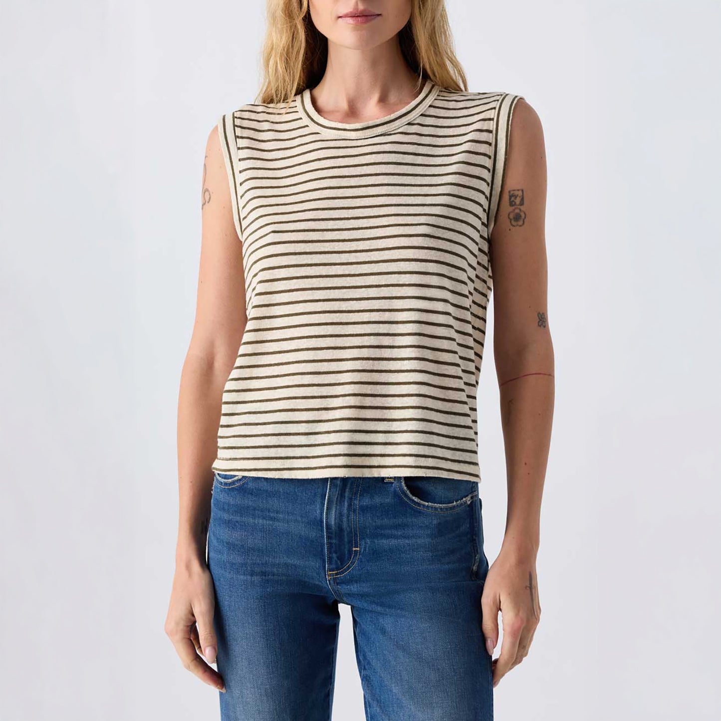 Striped Love Tee in Reseda