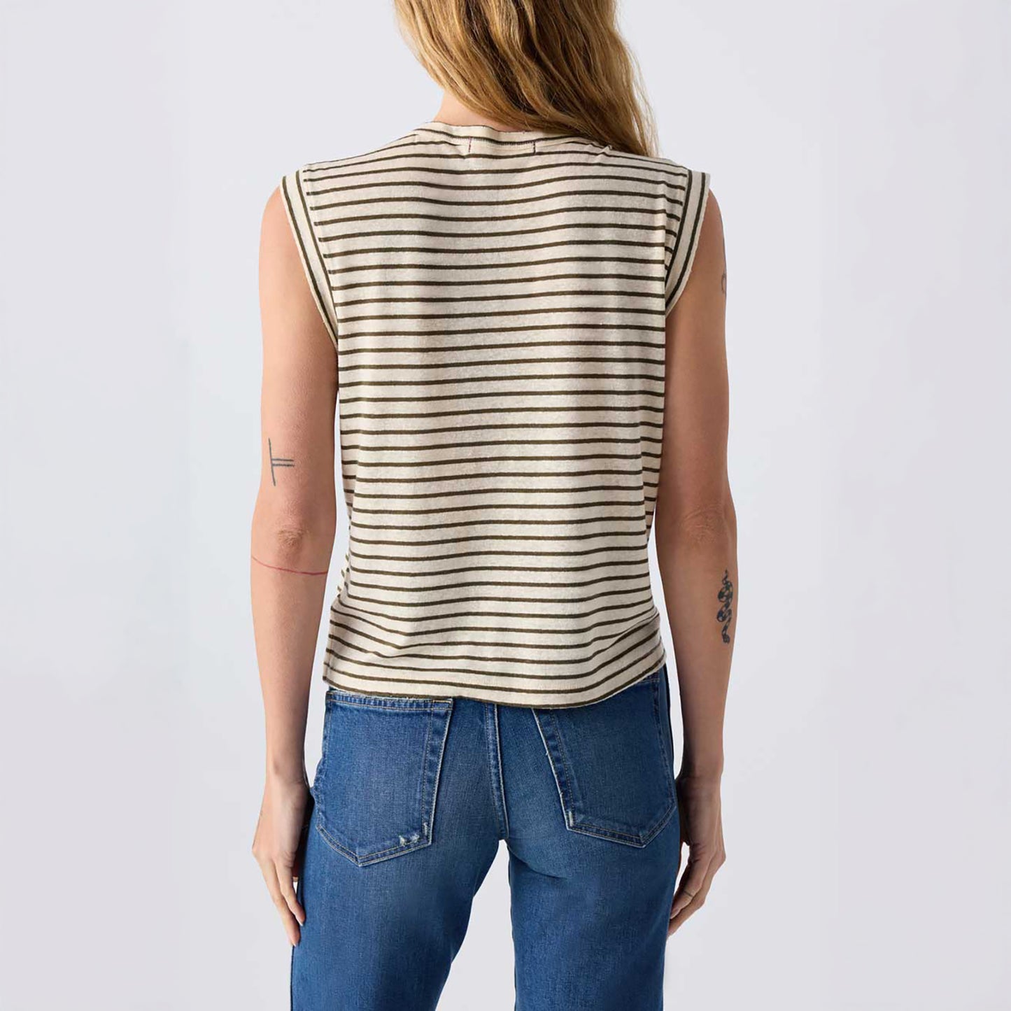 Striped Love Tee in Reseda
