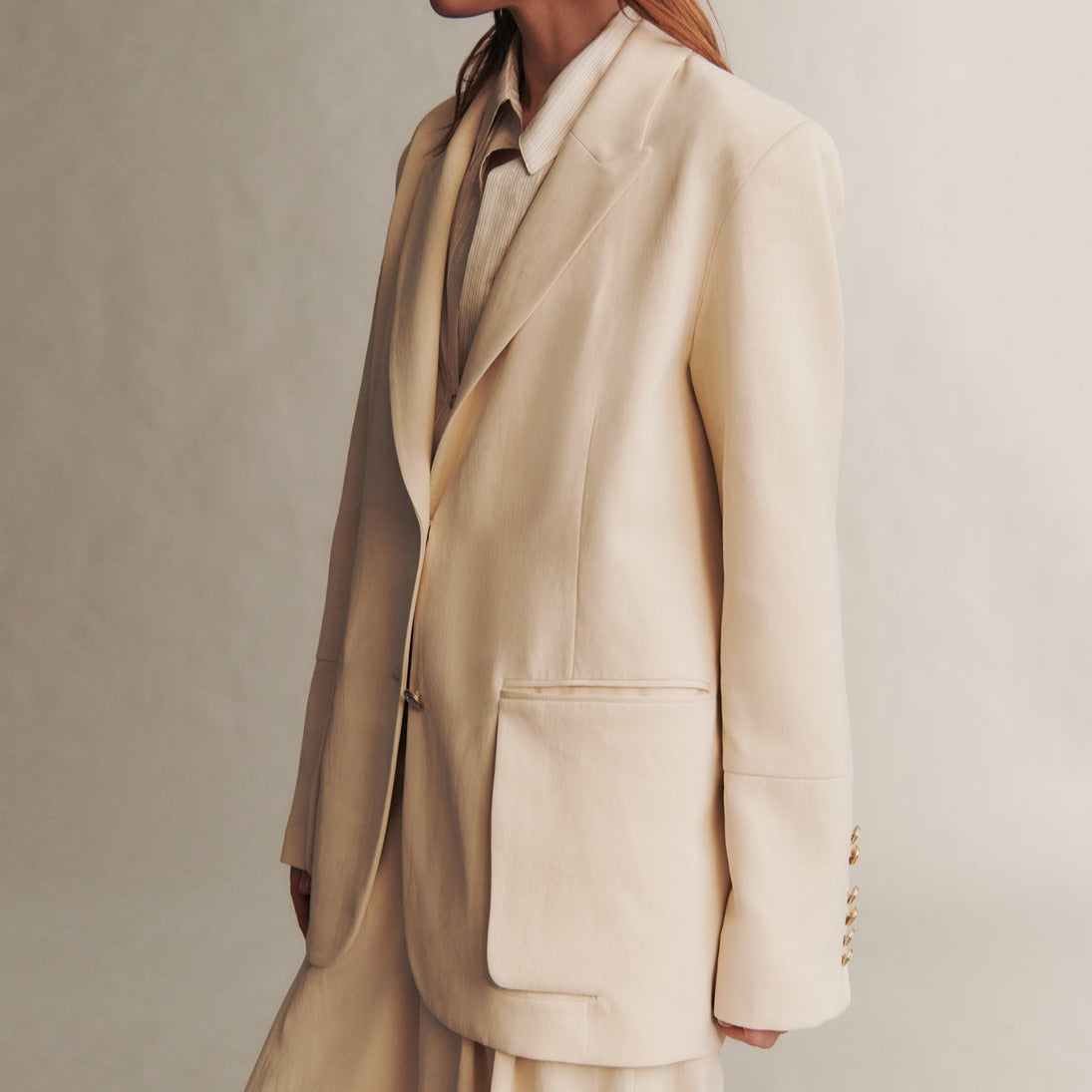 Sweet Pea Blazer in Bone