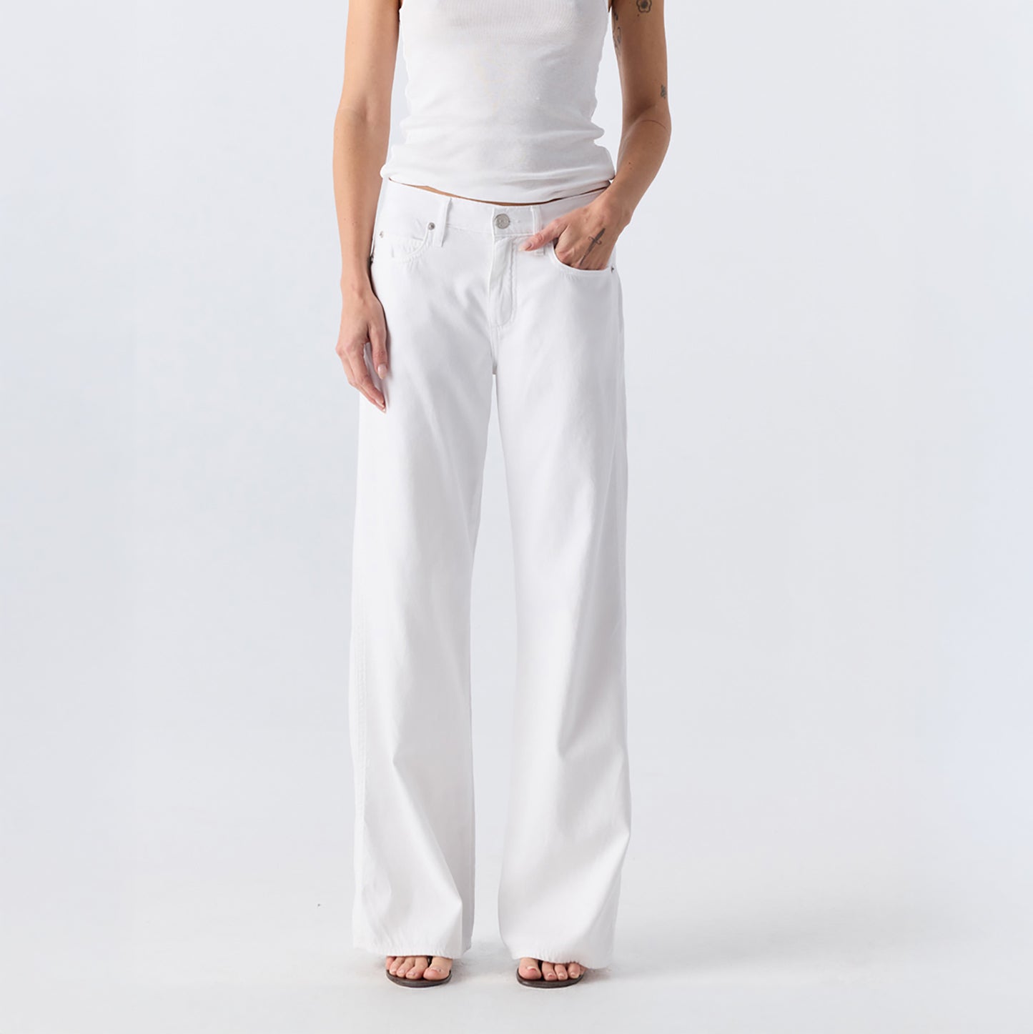 Regina Wide Leg Jean in White