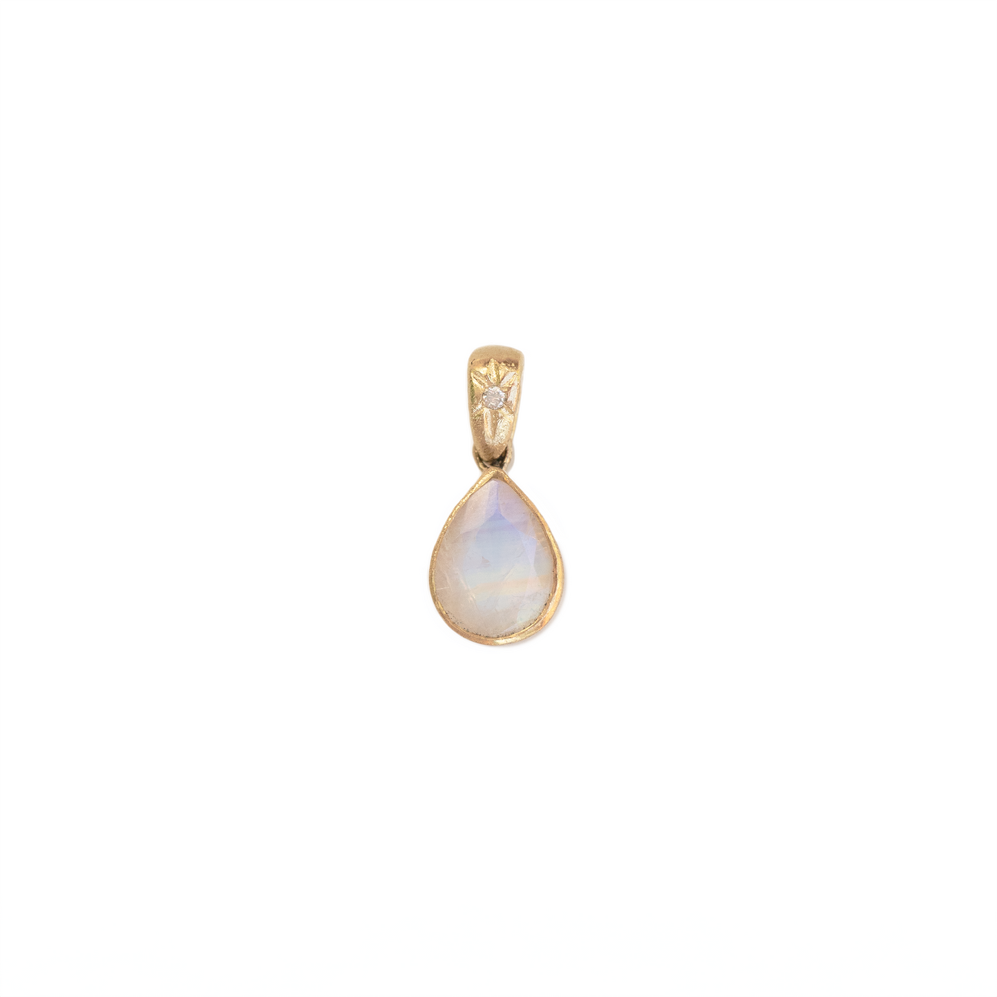 Pear Moonstone Charm