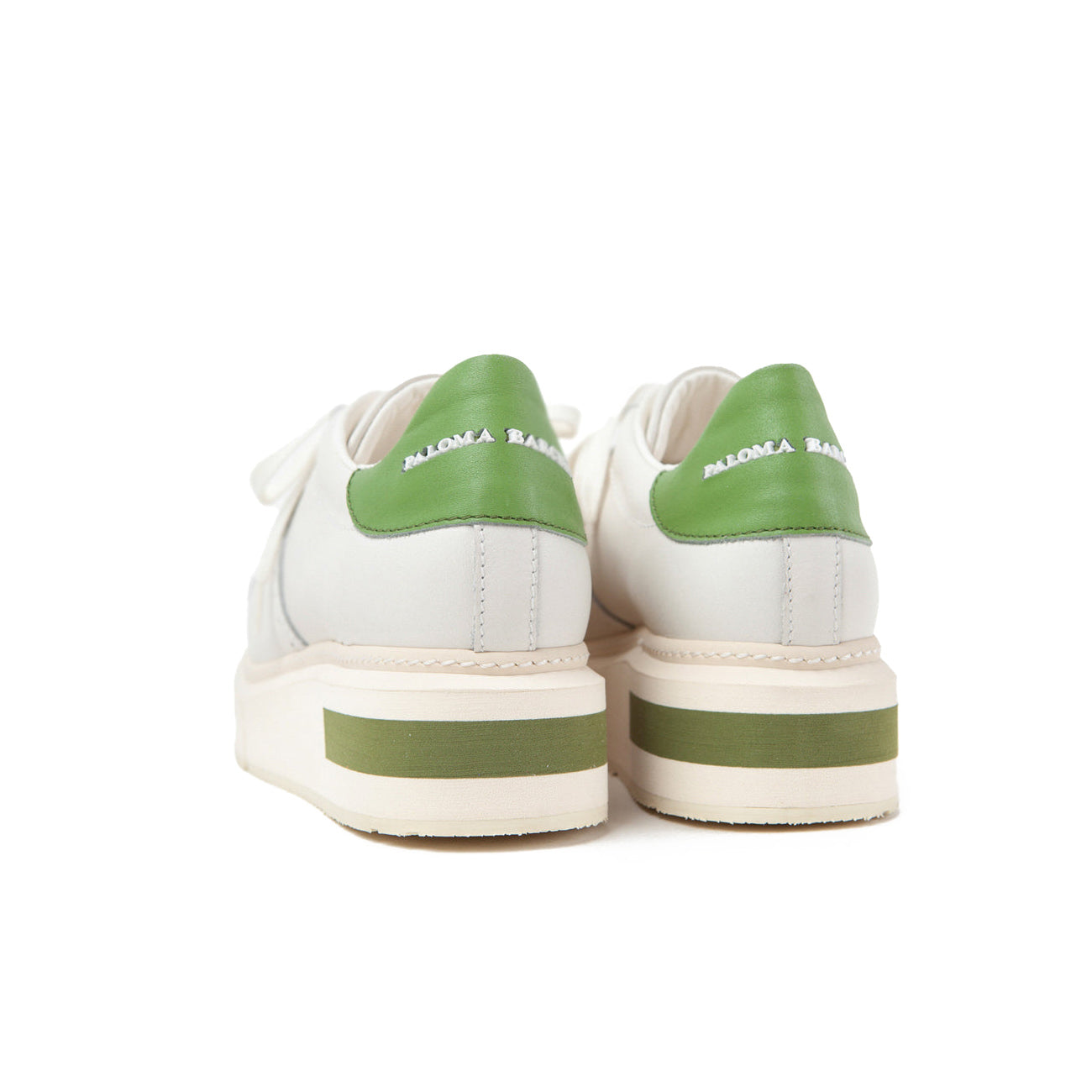 Agen Platform Sneaker in Gesso & Grass