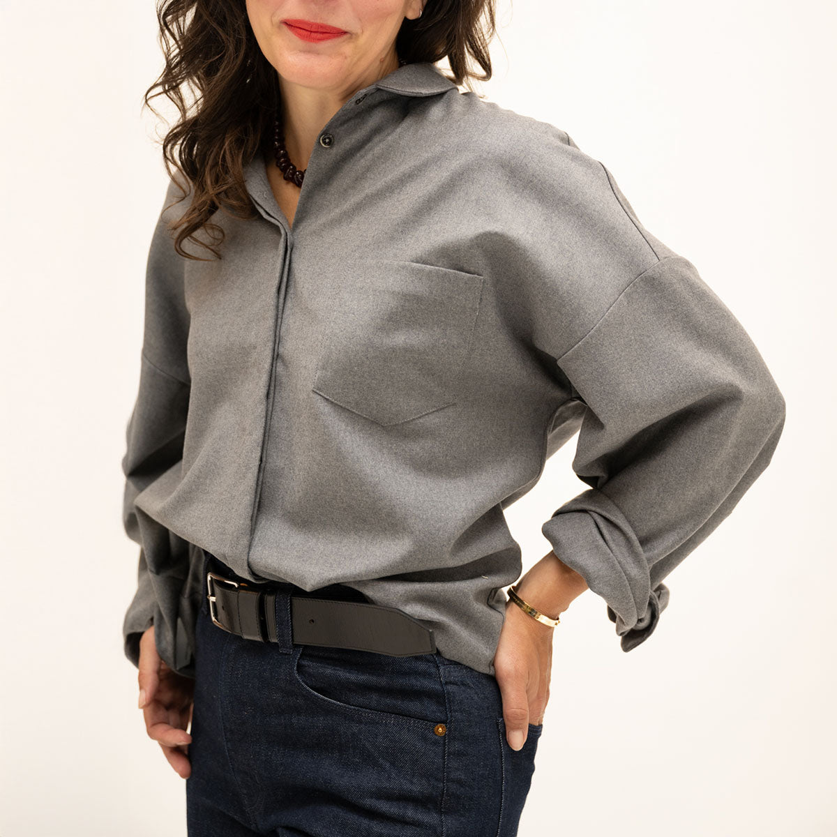 Amanda Shirt in Iron
