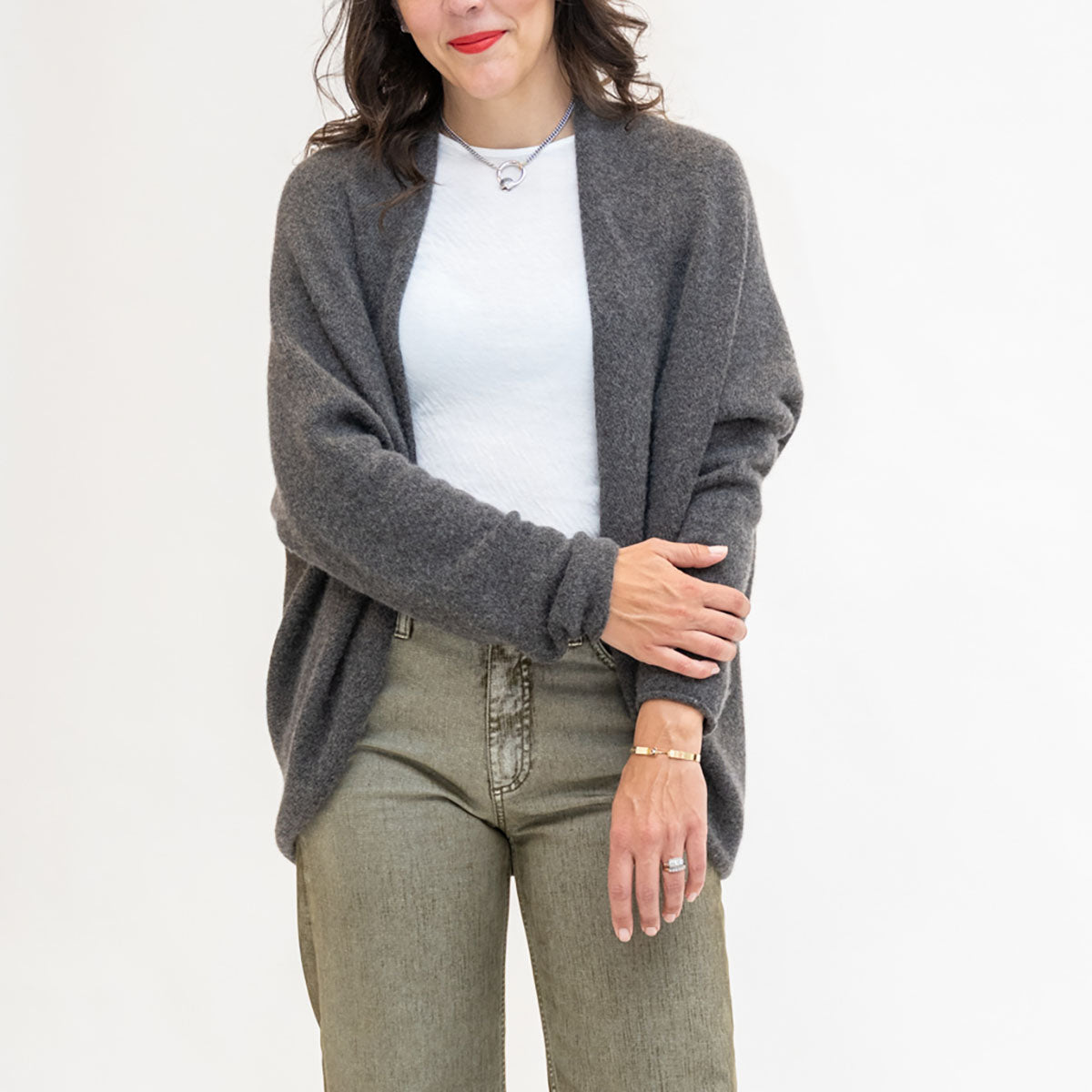 Horizontal Cardigan in Blackened