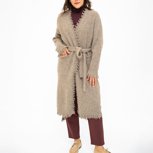 Fray Cardigan in Rock