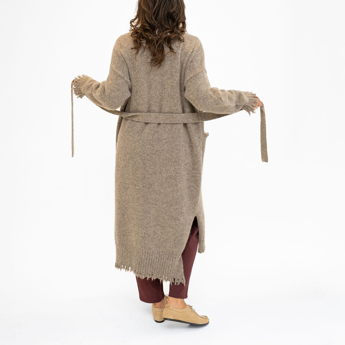 Fray Cardigan in Rock