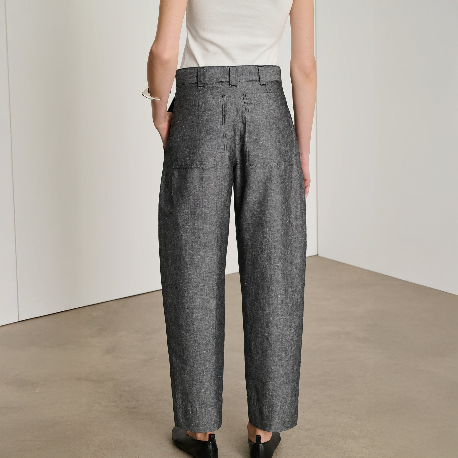 Alouette Pants in Noir and Ecru