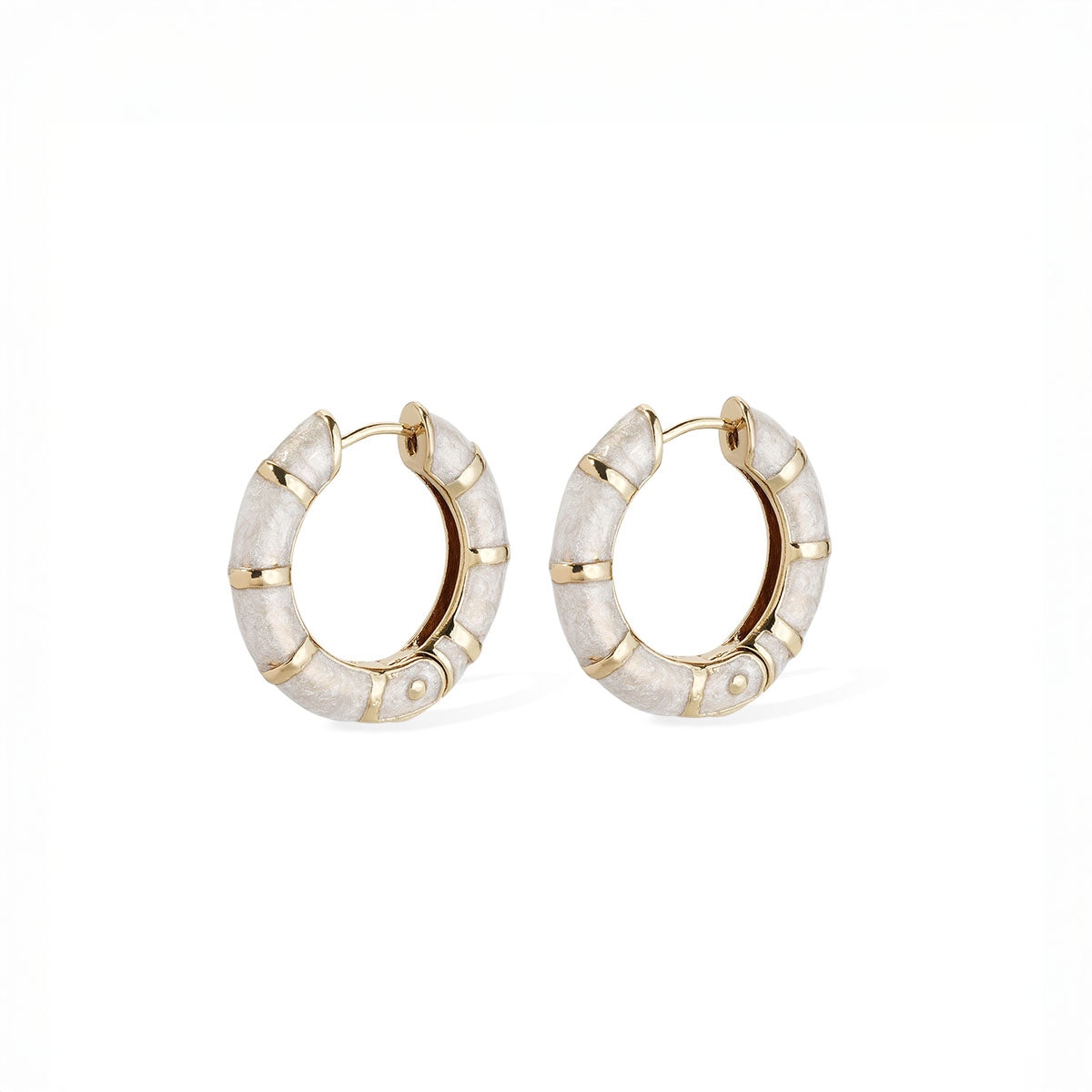 Bambou Earrings in Ivory