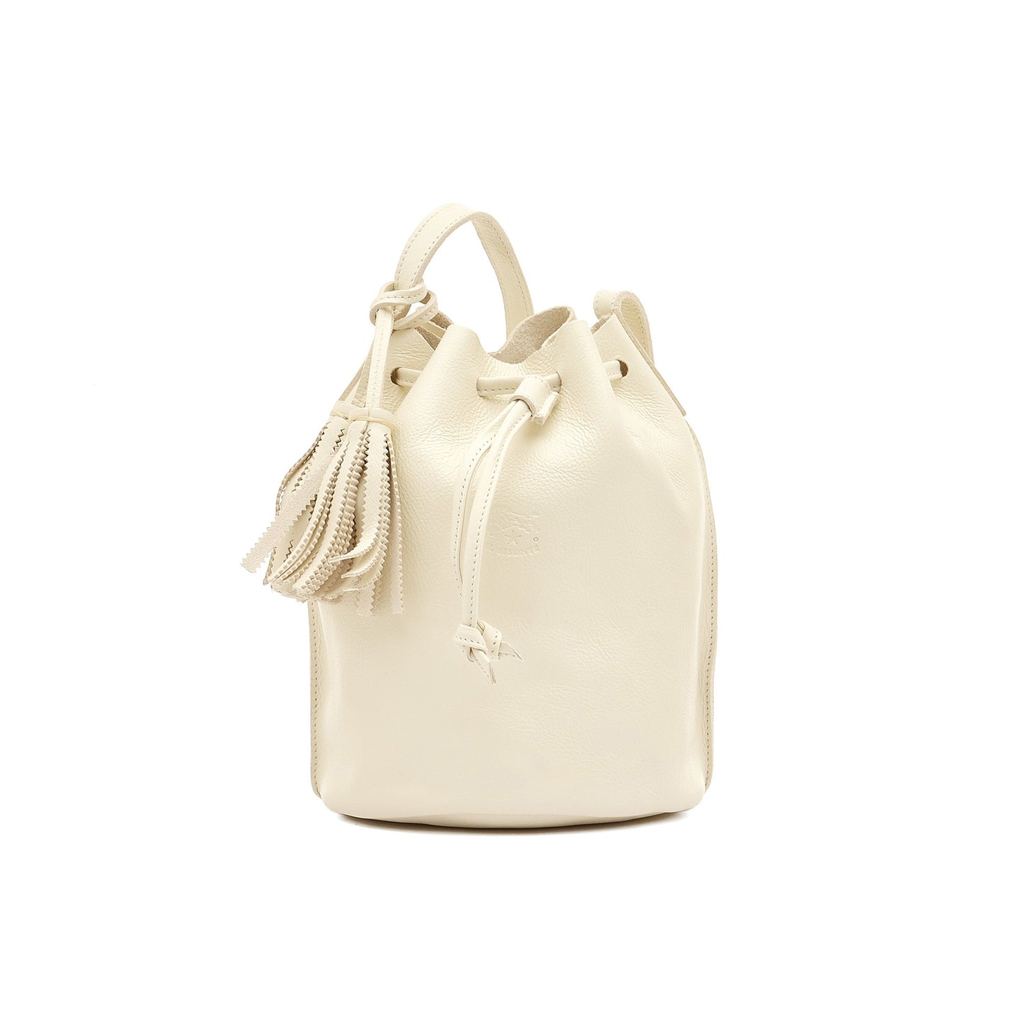 Silvia Small Bucket Bag in Bianco