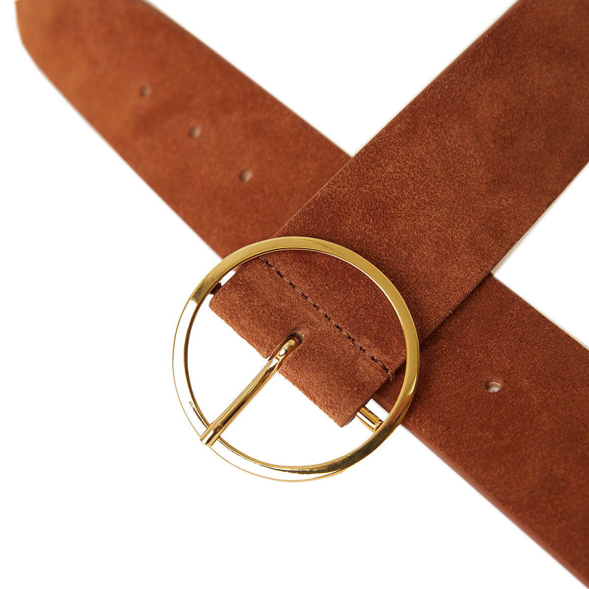Molly Suede Belt in Camel
