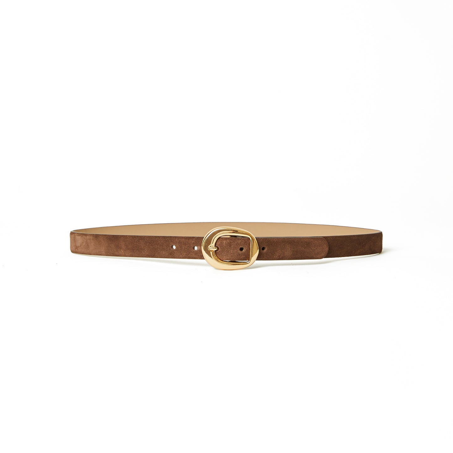 Greyson Suede Belt in Chocolate