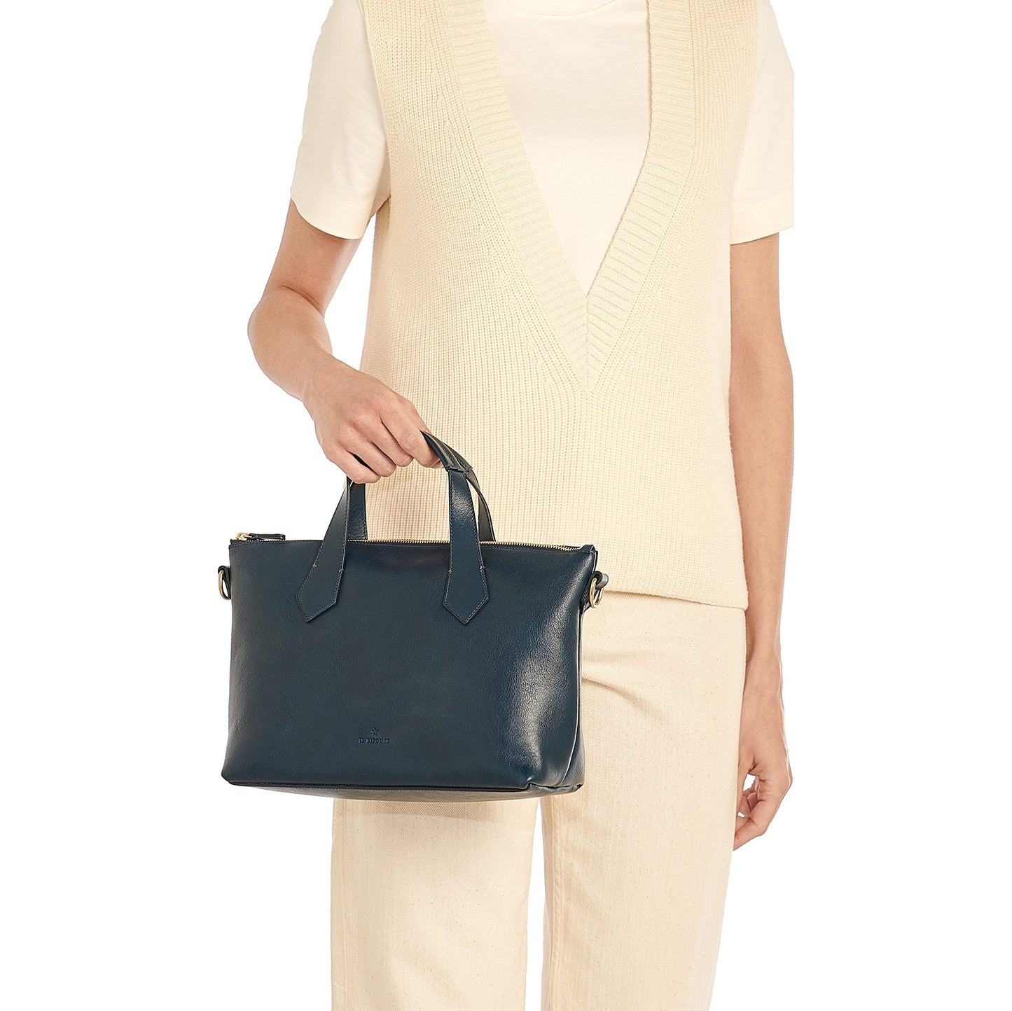 Le Laudi Bag in Blue Leather
