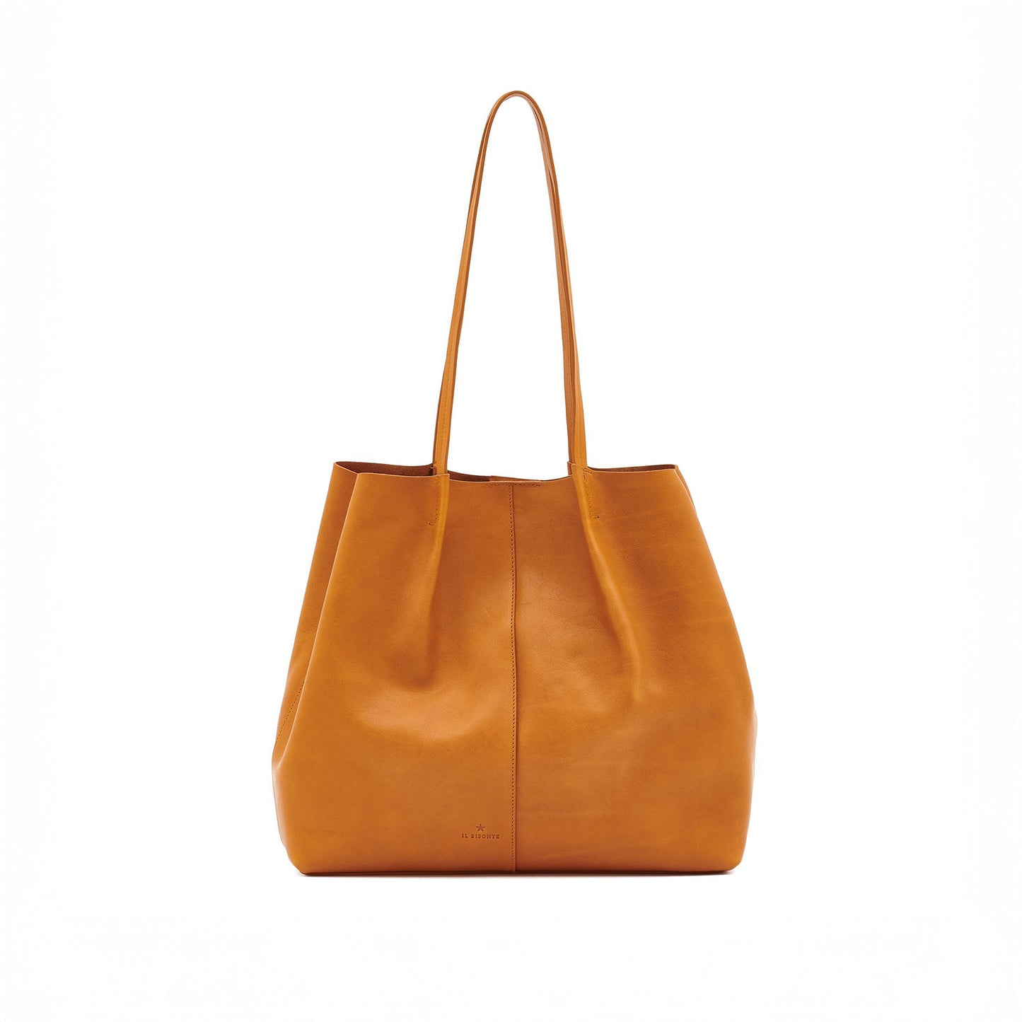 Nina Leather Tote in Natural