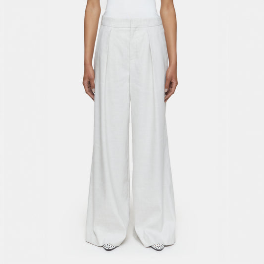 Rylan Linen Pant in Limestone