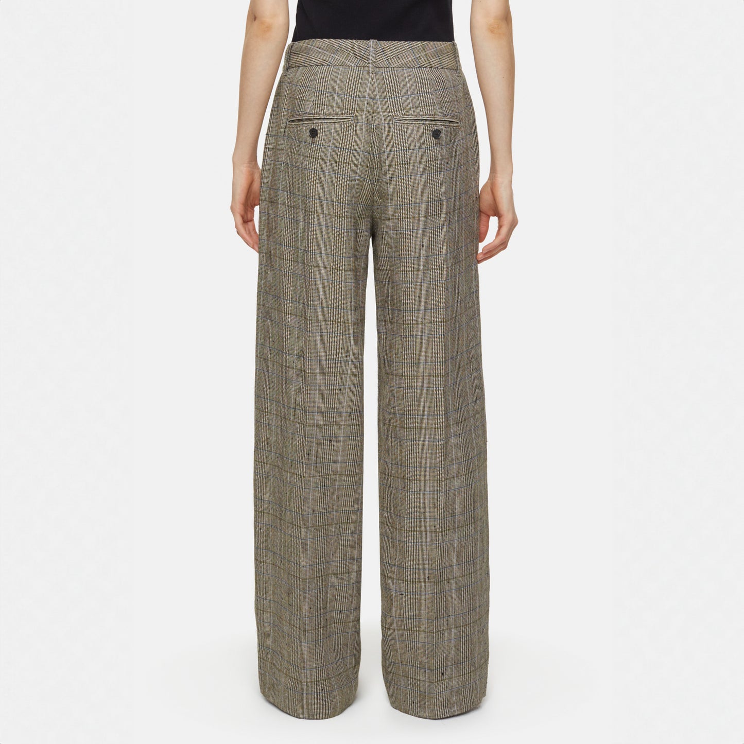 Jurdy Relaxed Plaid Trouser