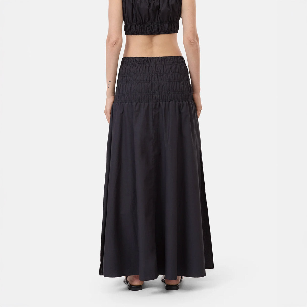 Gathered Skirt in Black