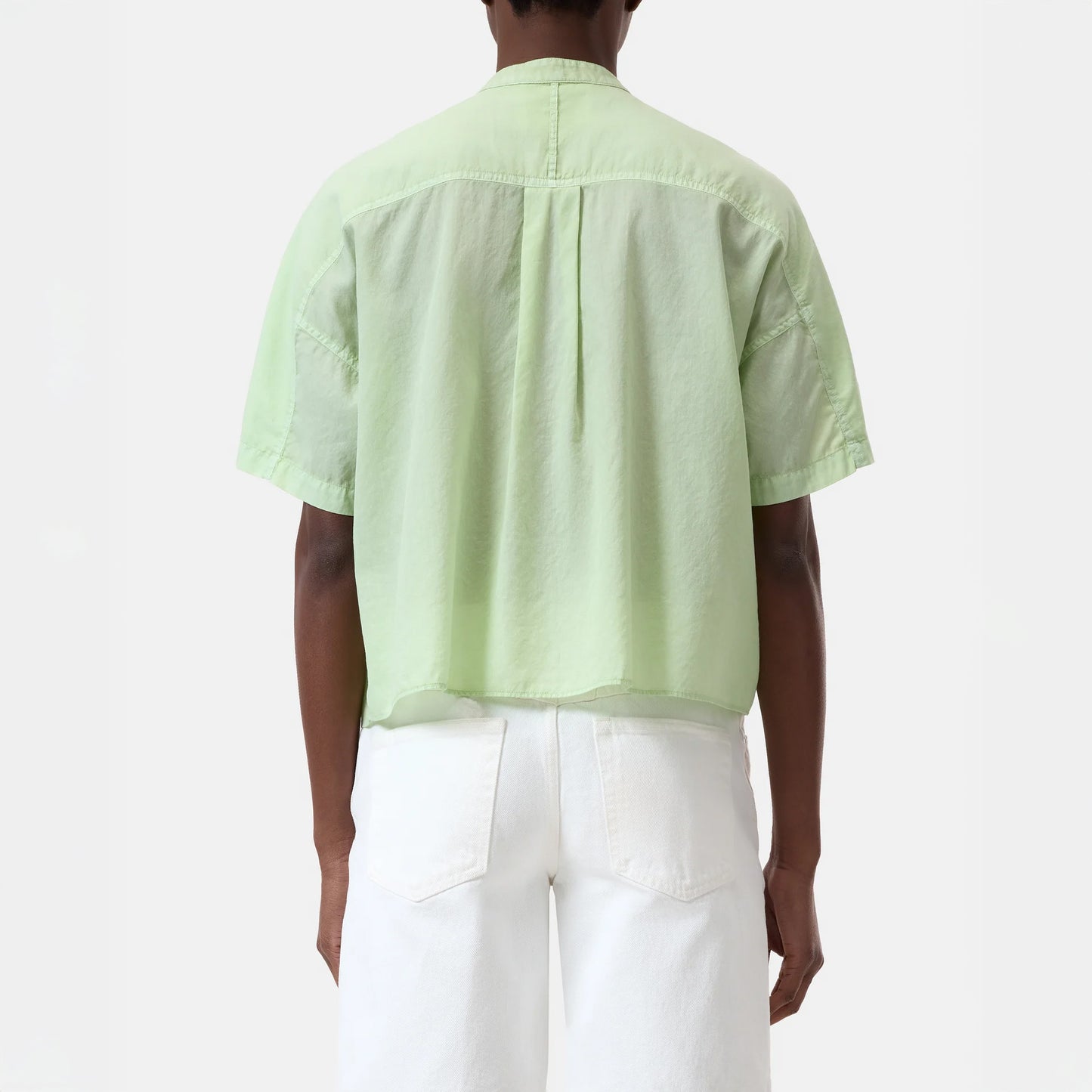 Relaxed Short Sleeve Shirt in Bud Green