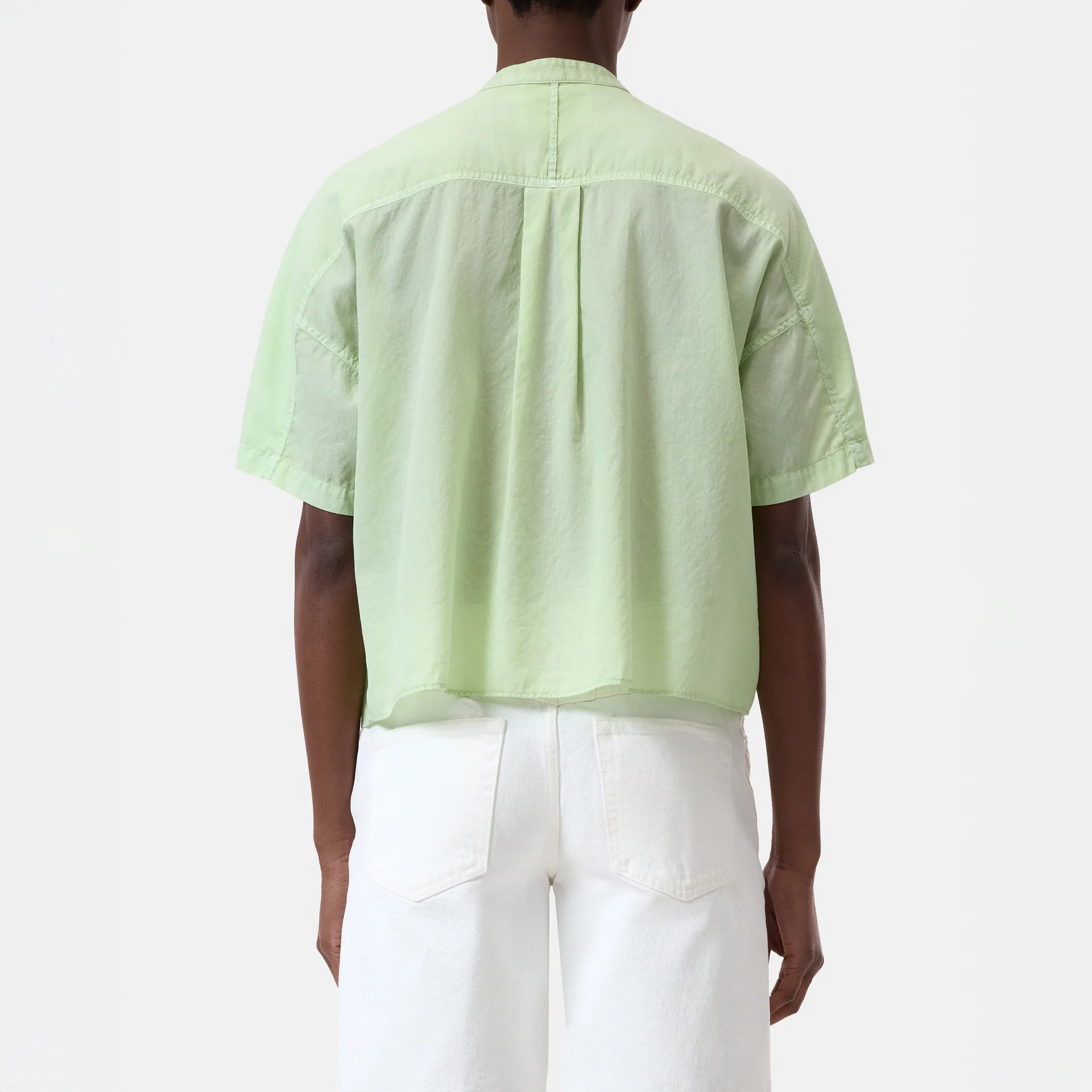 Relaxed Short Sleeve Shirt in Bud Green
