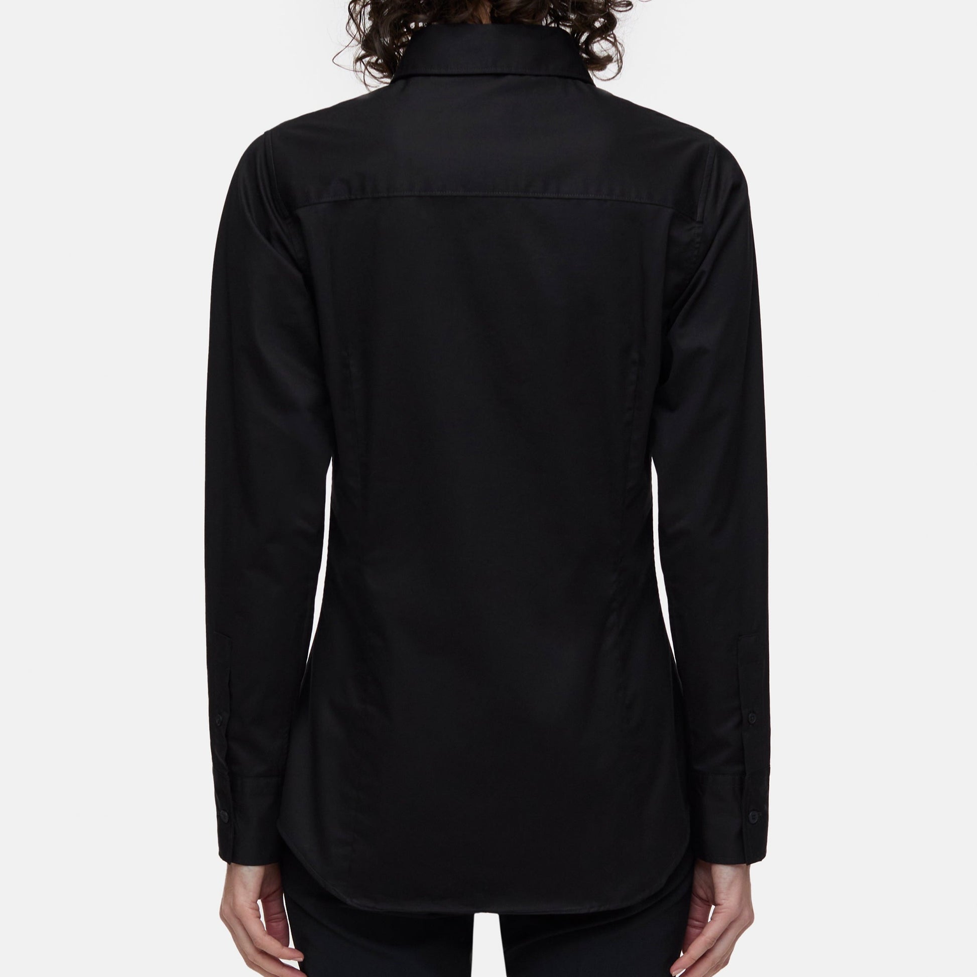 Waisted Button Up in Black