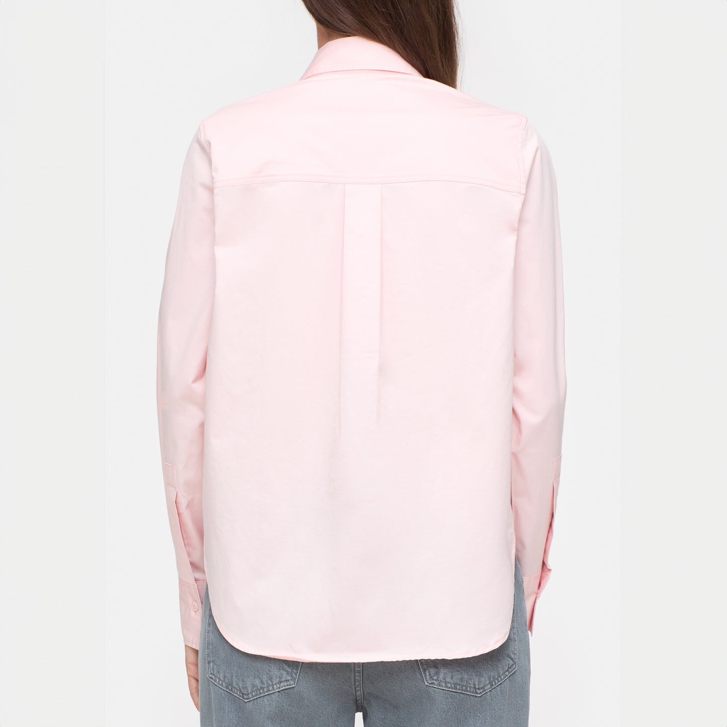 Poplin Button Up in English Rose