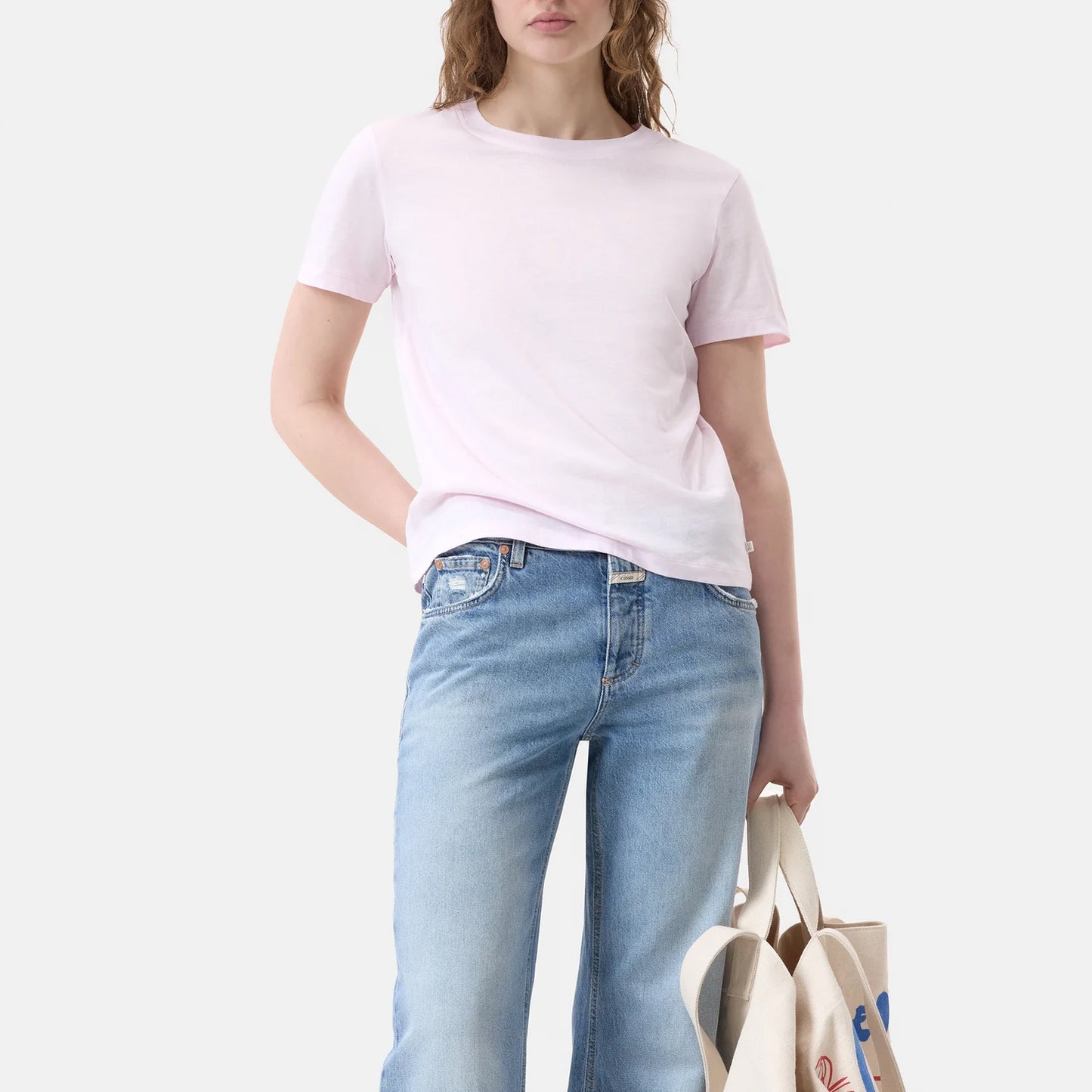 Basic T-Shirt in Milkshake Pink