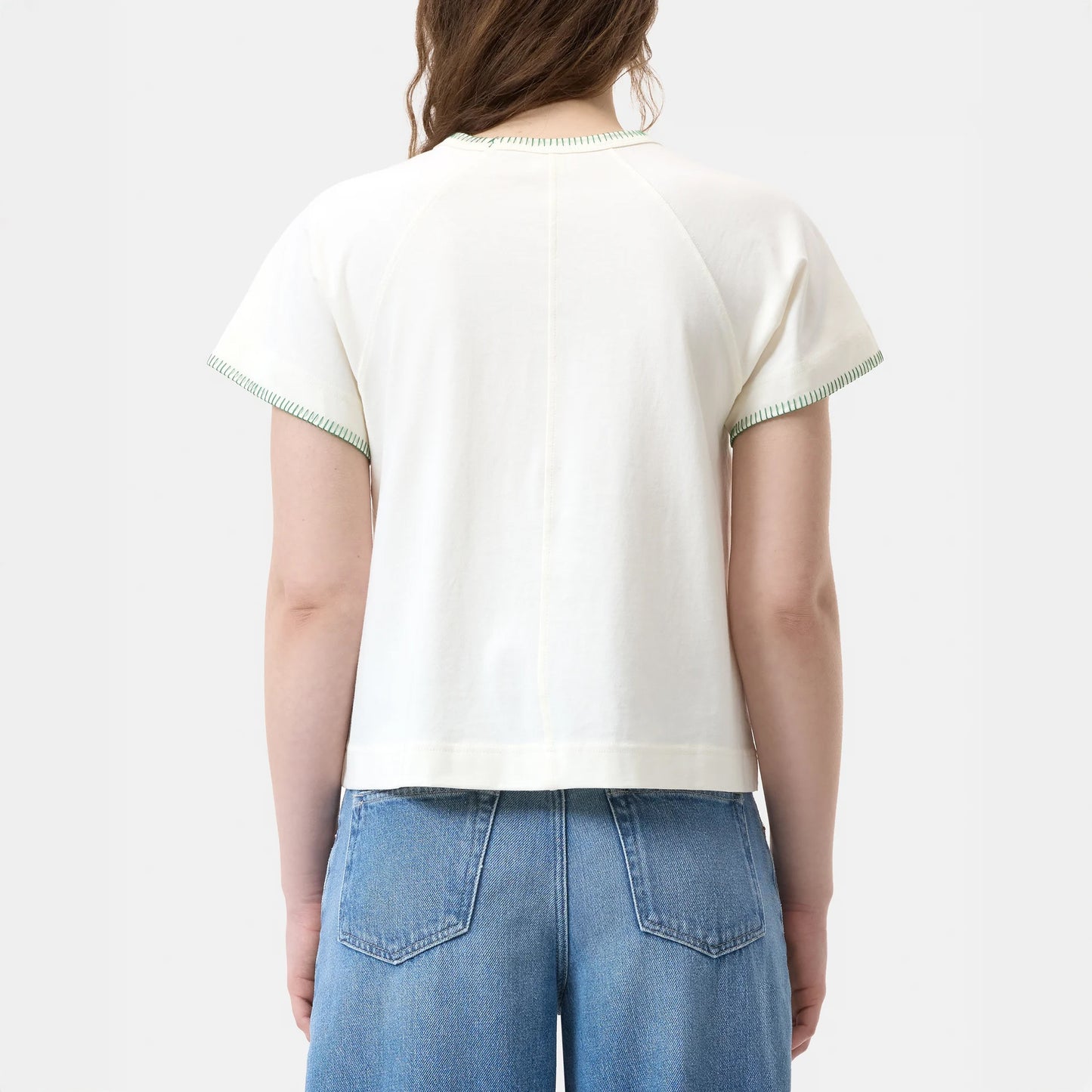 Raglan Tee Shirt in Ivory