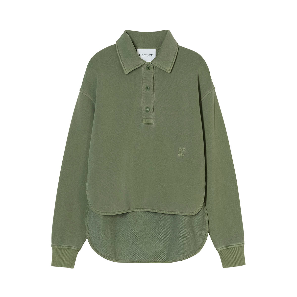 Rugby Sweatshirt in Army Green