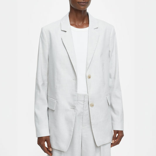 Lola Linen Blazer in Limestone