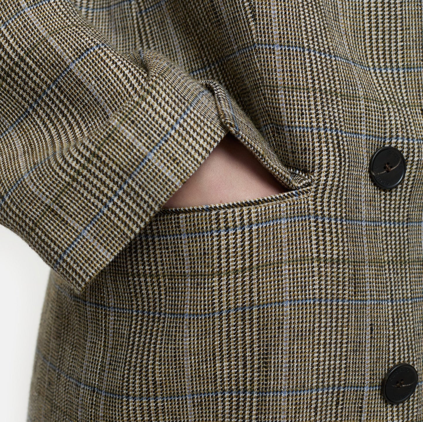 Double Breasted Checked Blazer
