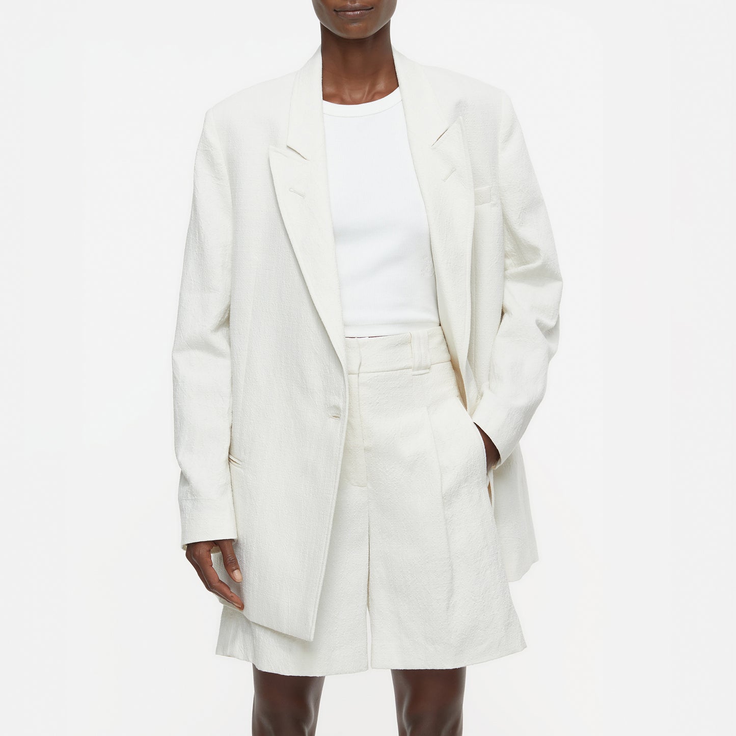 Kaycee Relaxed Blazer in Ivory