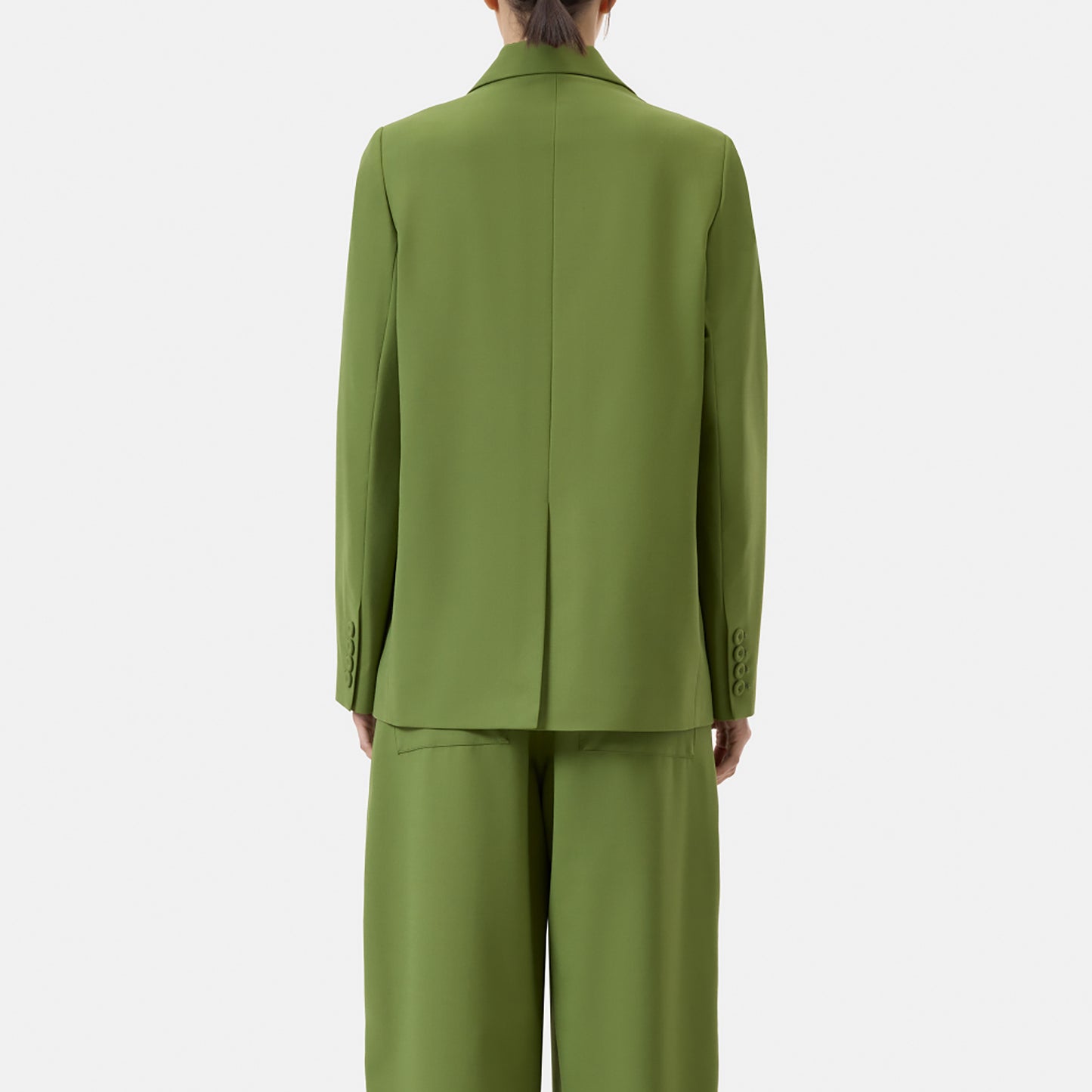 Double Breasted Blazer in Pistachio Green