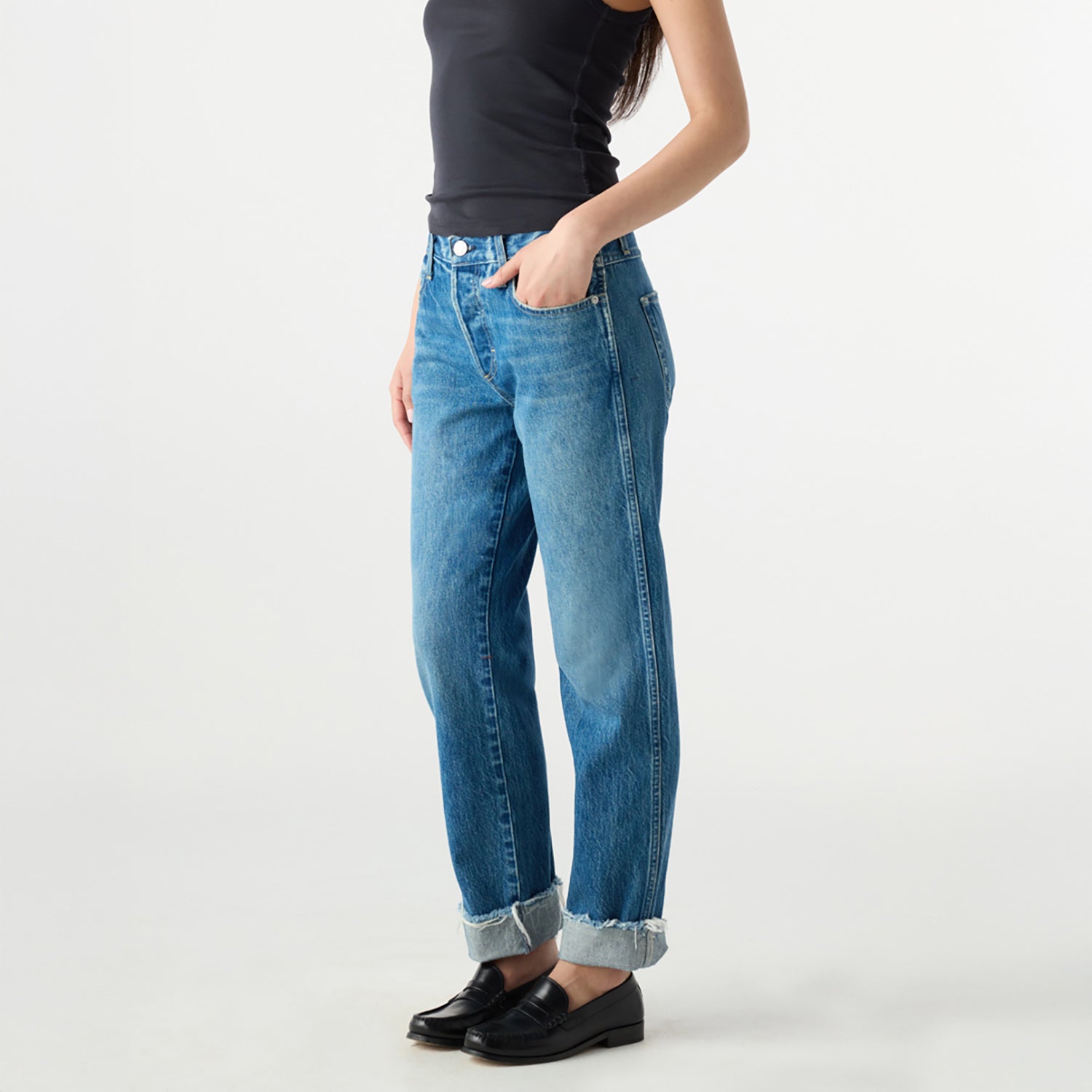 Camryn Cuffed Jean in Magnetic