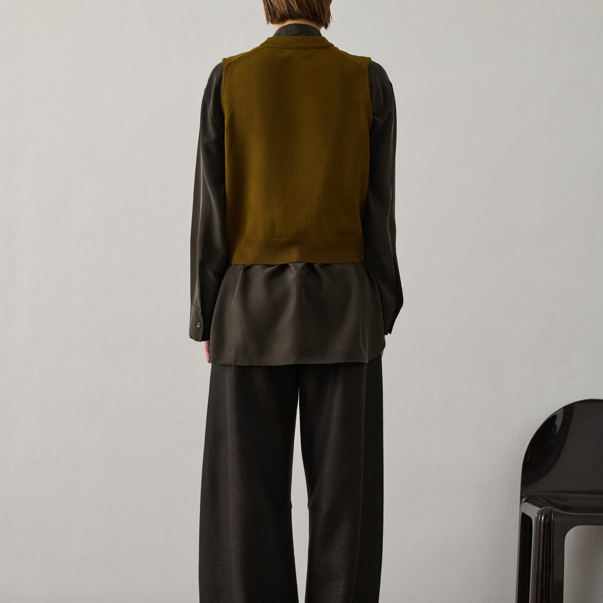 Chiara Knit Vest in Bronze