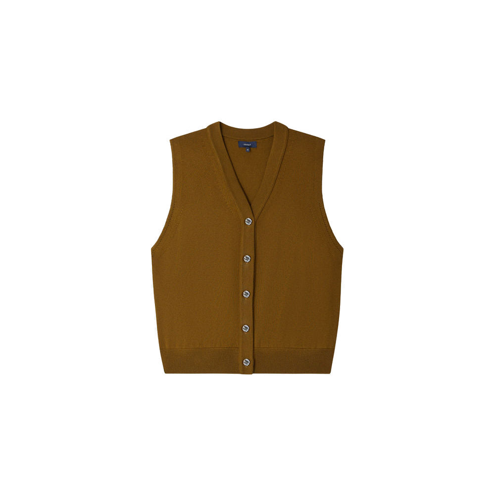 Chiara Knit Vest in Bronze
