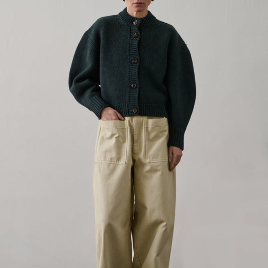 Leonard Cardigan in Forest Green