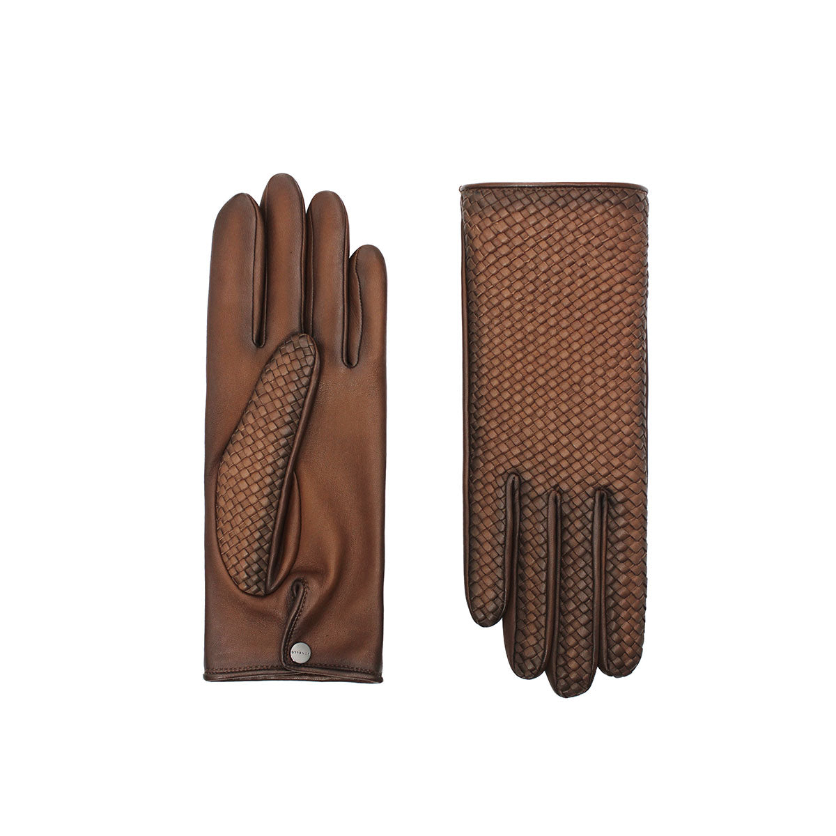 Chloe Braided Glove in Whiskey Patine