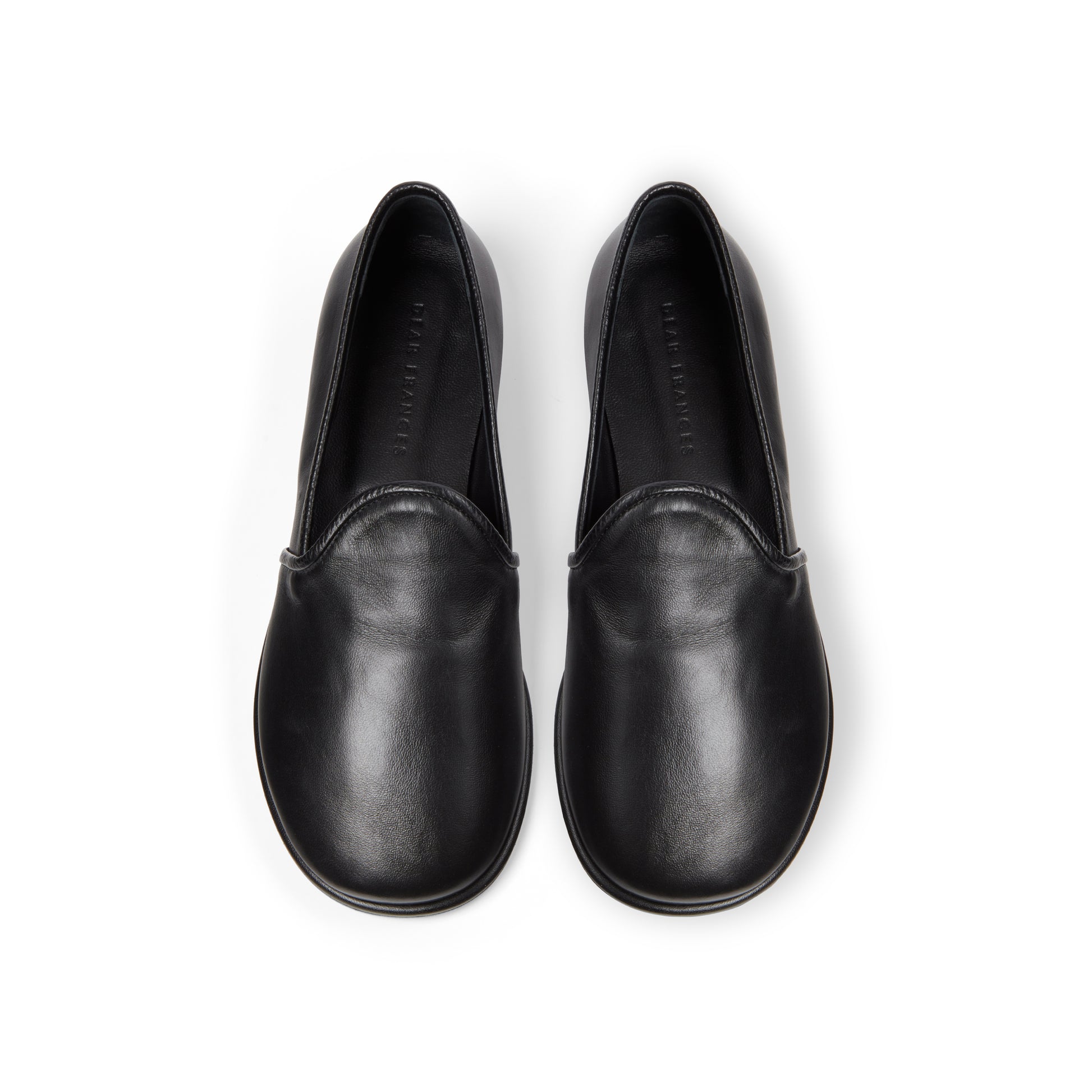 Cigar Flats in Black Leather