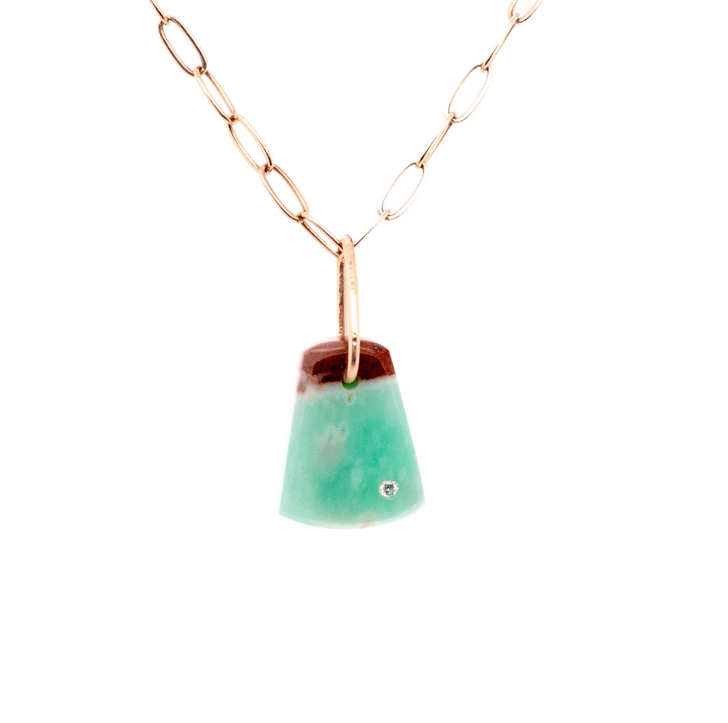 Chrysophase Pebble Charm