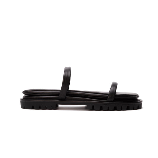 Console Lug Sandal in Black