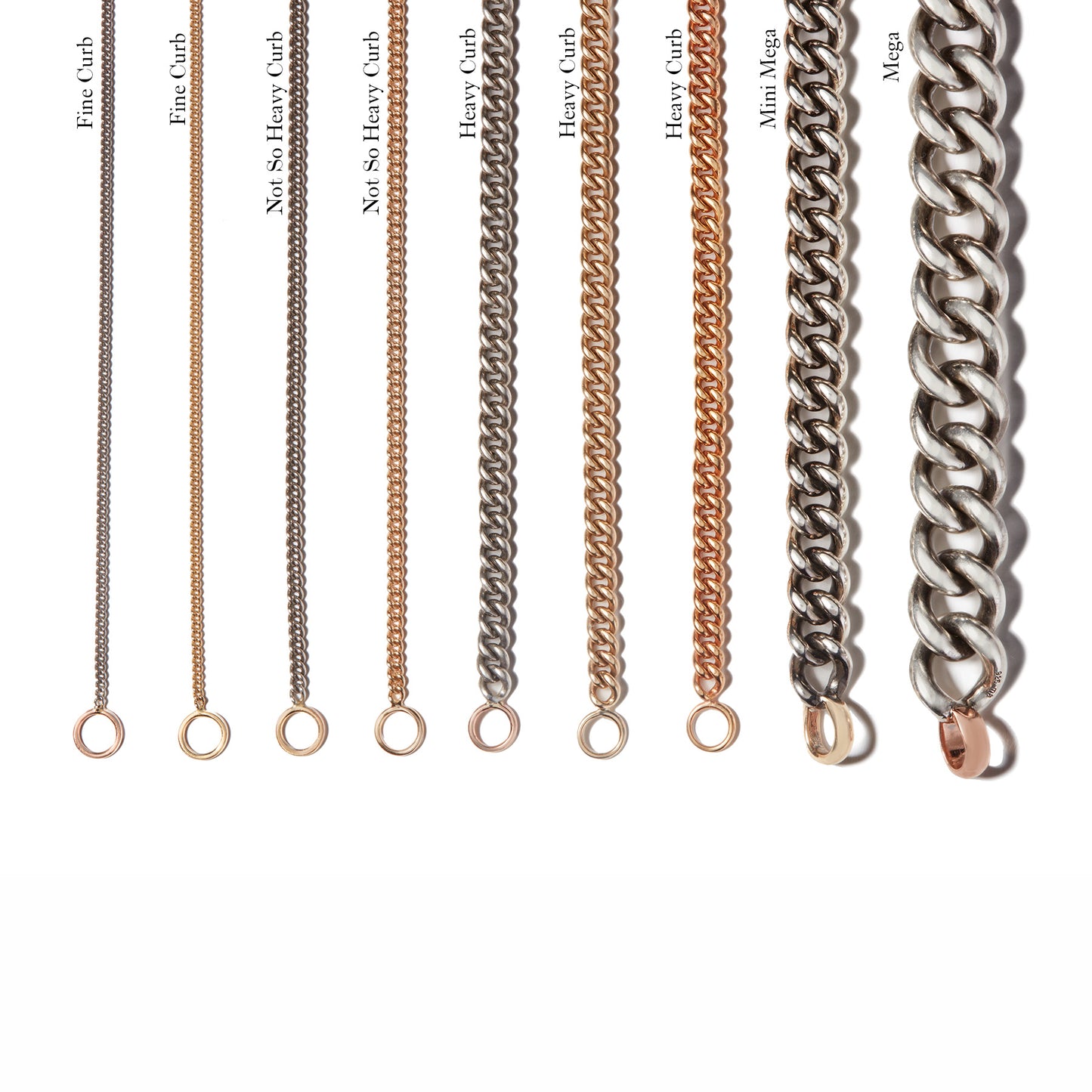 Heavy Curb Chain in Yellow Gold