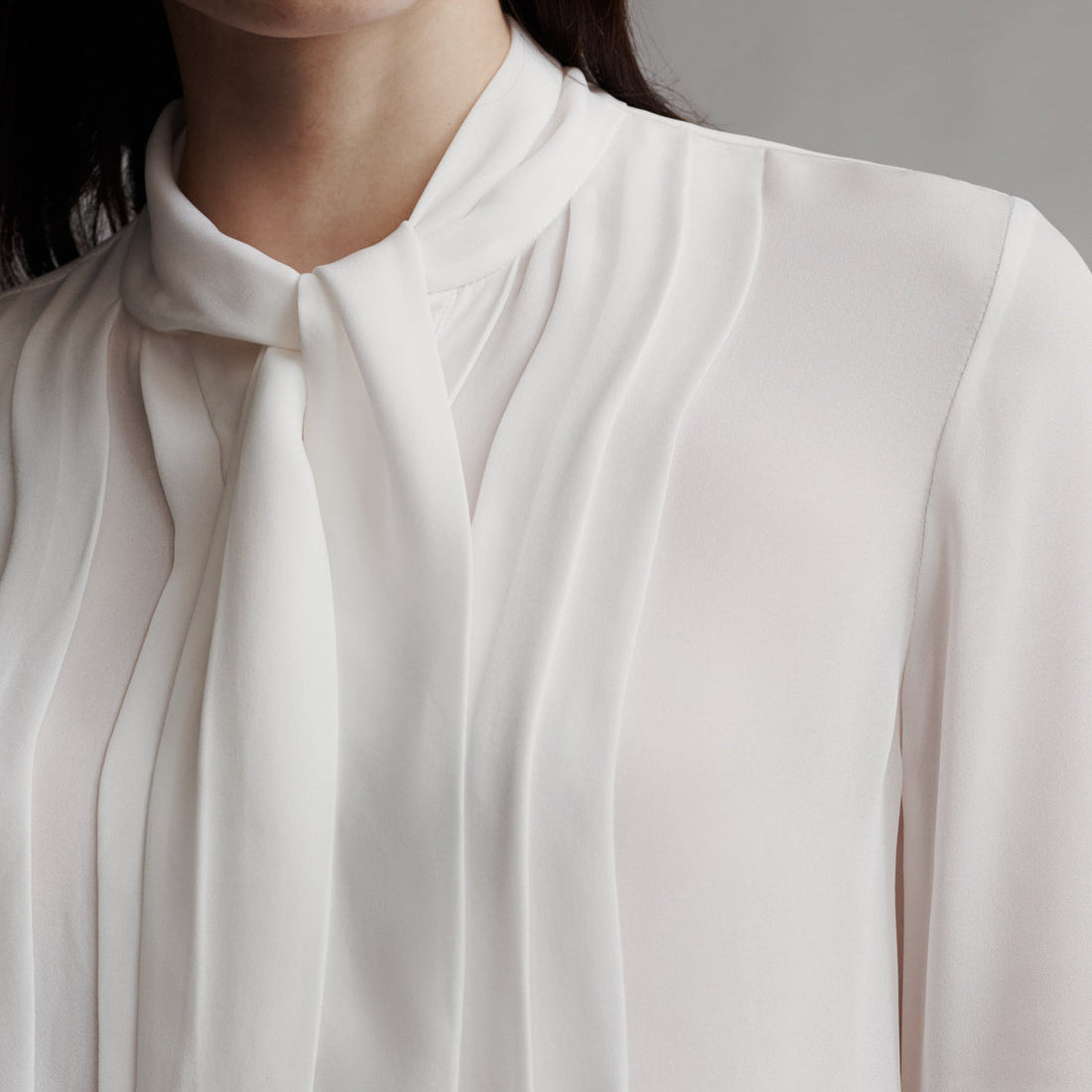 Bergman Silk Blouse in Ivory