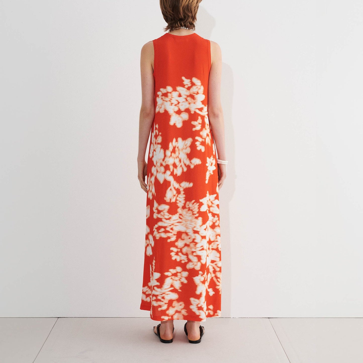 Dalmanu Dress in Fire White Amaryllis