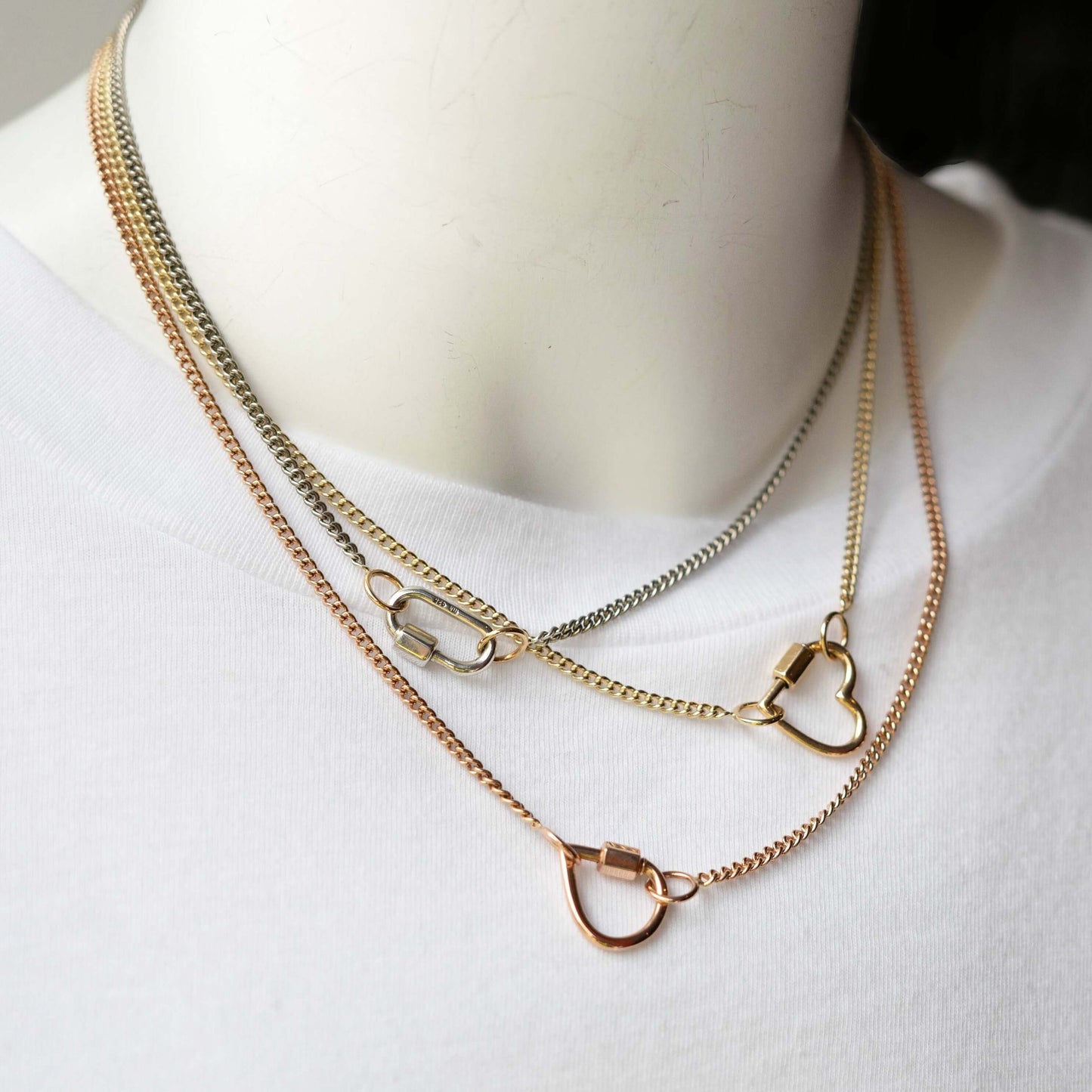 Not So Heavy Curb Chain in Rose Gold