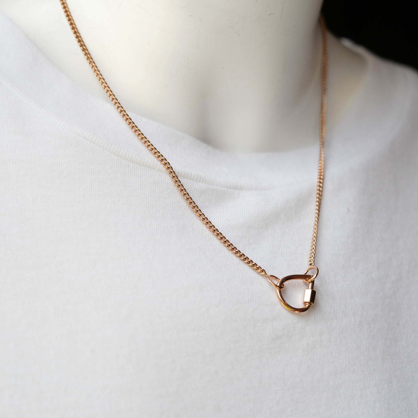 Not So Heavy Curb Chain in Rose Gold
