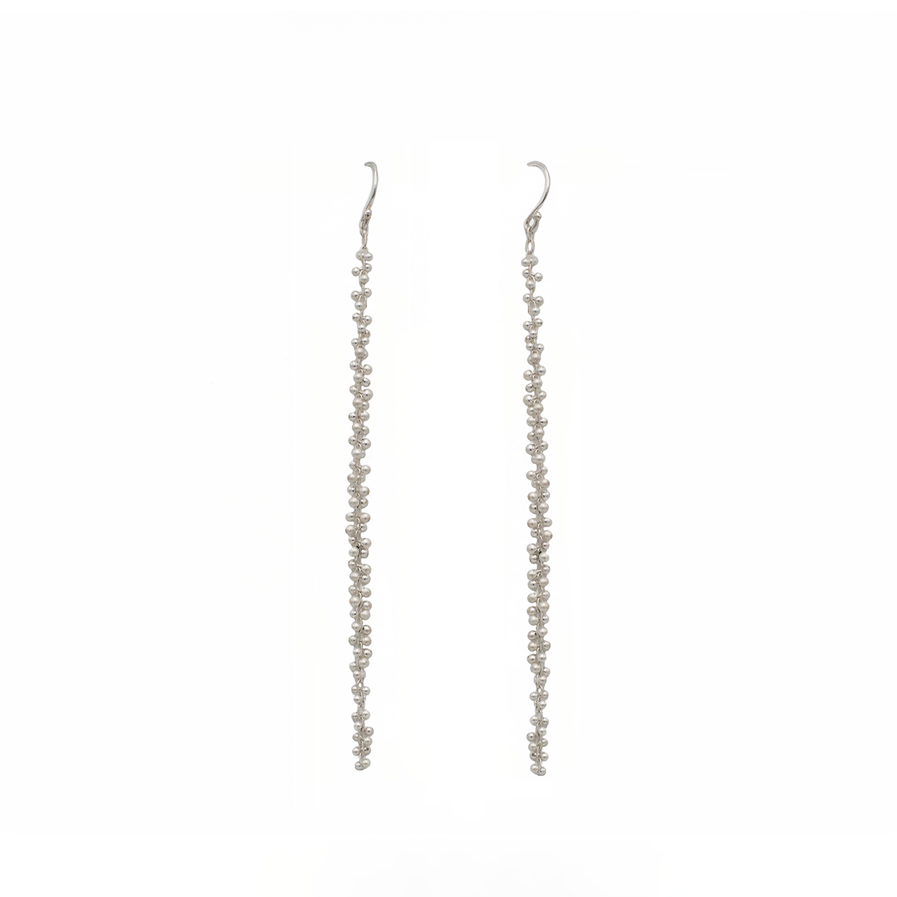 XL Cluster Earrings in Sterling Silver