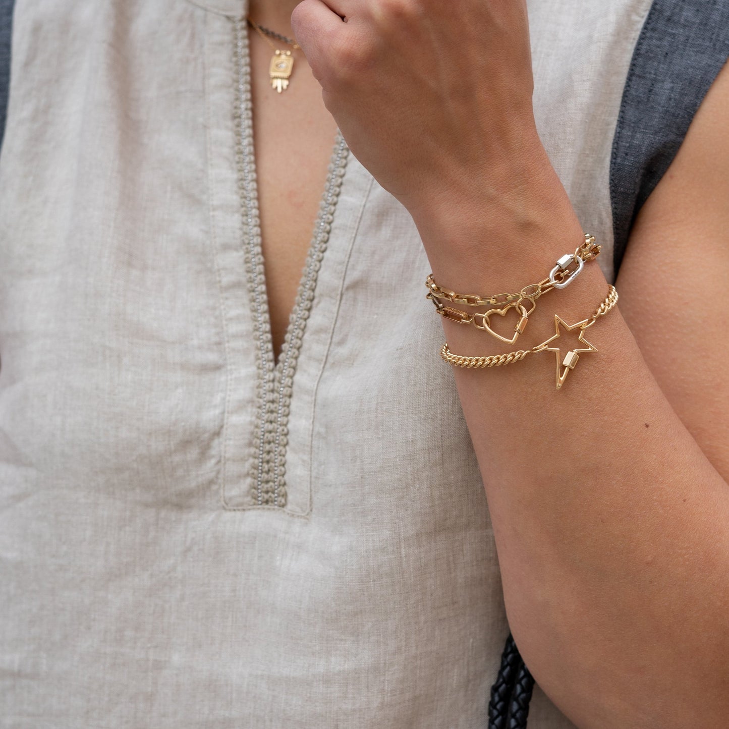 Handmade Gold Biker Chain