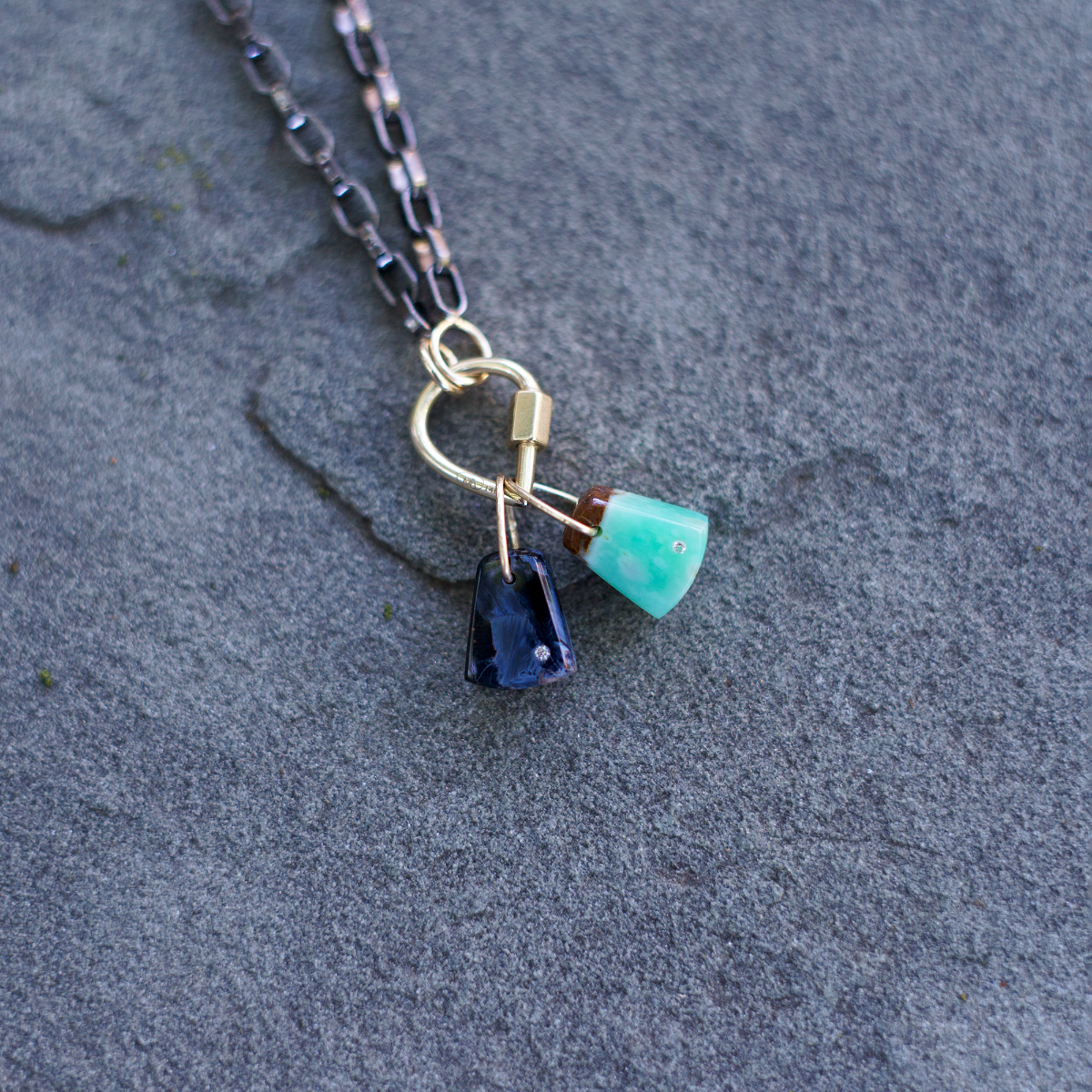 Chrysophase Pebble Charm
