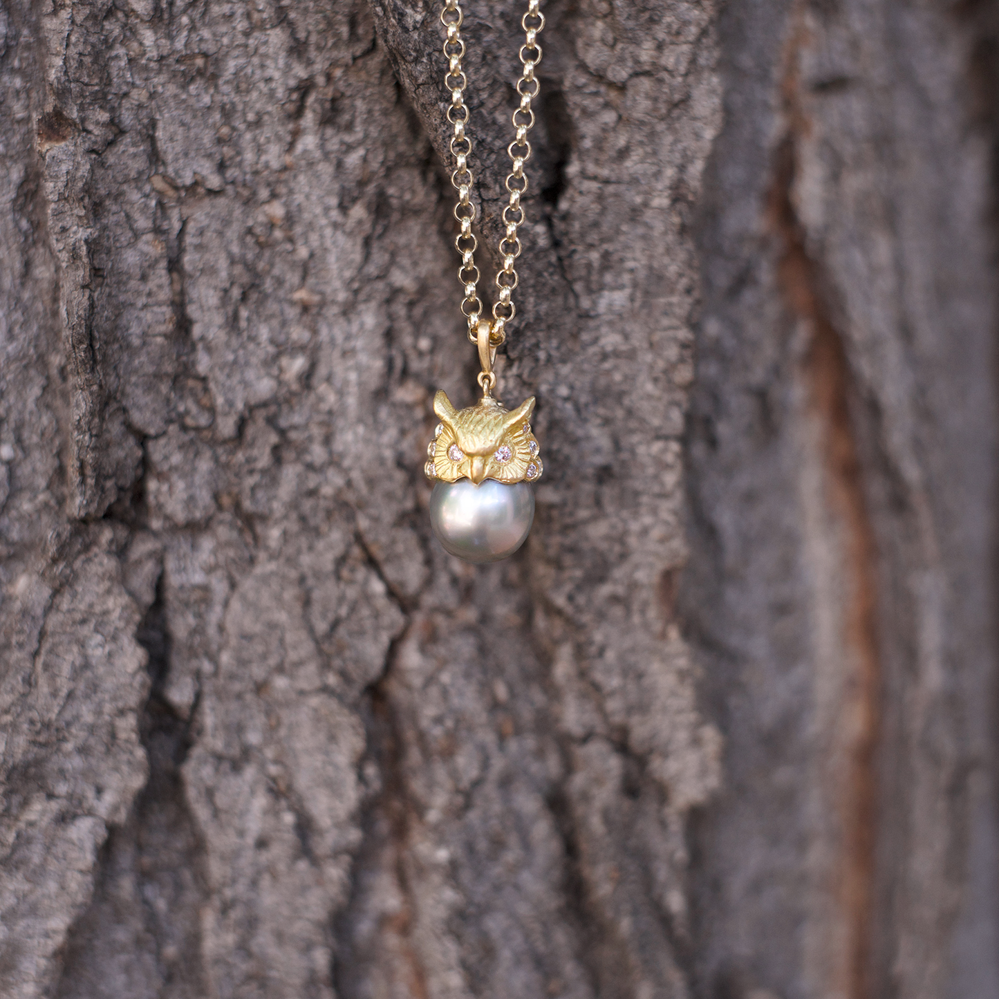 Civetta & Tahitian Pearl Pendant